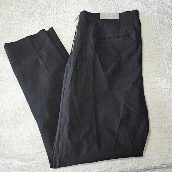 Chico's So Slimming Ava Pant Sz 18 tall black - Picture 1 of 6